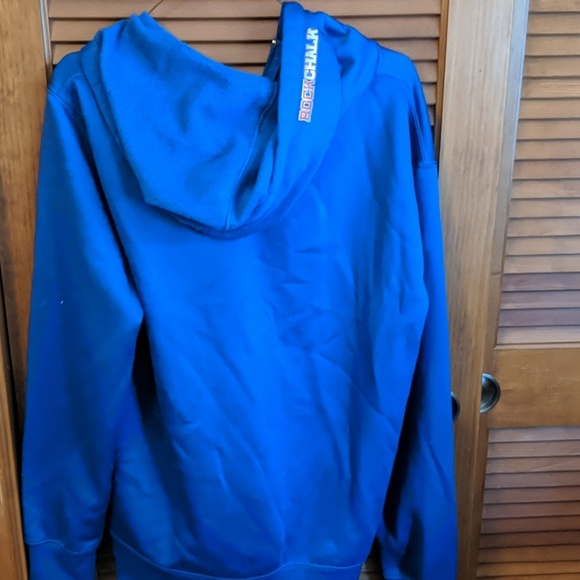 Kansas JayHawks Rock Chalk Graphic Hoodie Size L - Picture 2 of 6